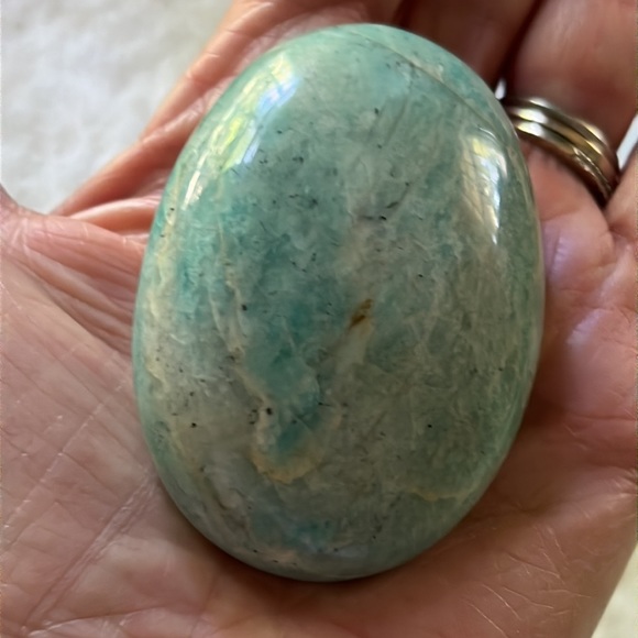 LARGE Amazonite Palm Stone - Picture 8 of 11